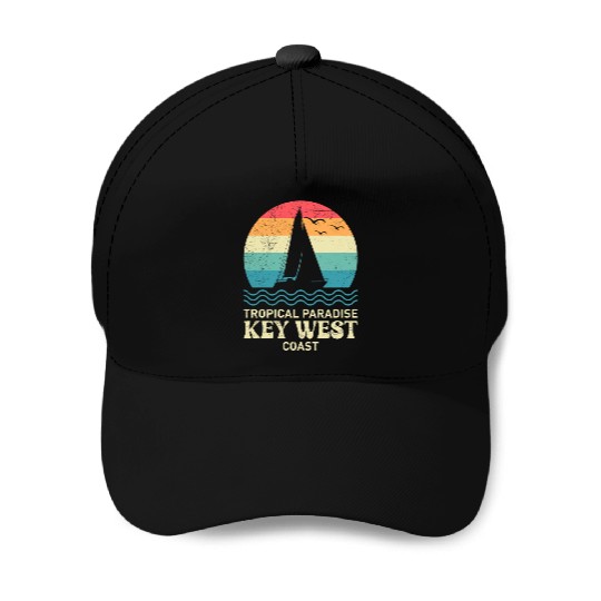Florida TROPICAL PARADISE KEY-WEST COAST Baseball Caps