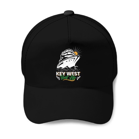 KEY-WEST BOAT LIFE Sailing Florida Keys West Keys Baseball Caps