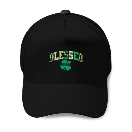 Blessed Auntie St Patricks Day Spring and Summer Baseball Caps