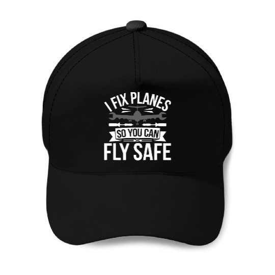 Aircraft Technician Avionics Maintenance Airport Baseball Caps