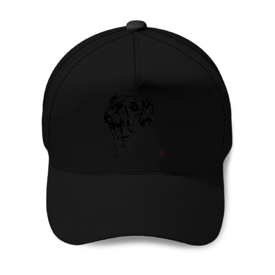 pug dog Baseball Caps