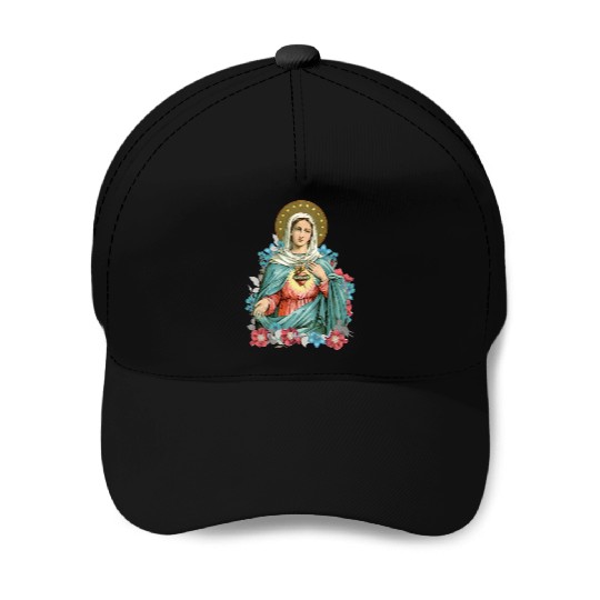 Immaculate Heart of Mary Blessed Mother Catholic Baseball Caps
