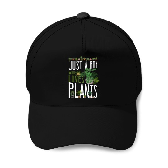 Plant Lover Gardening Boy Just A Baseball Caps