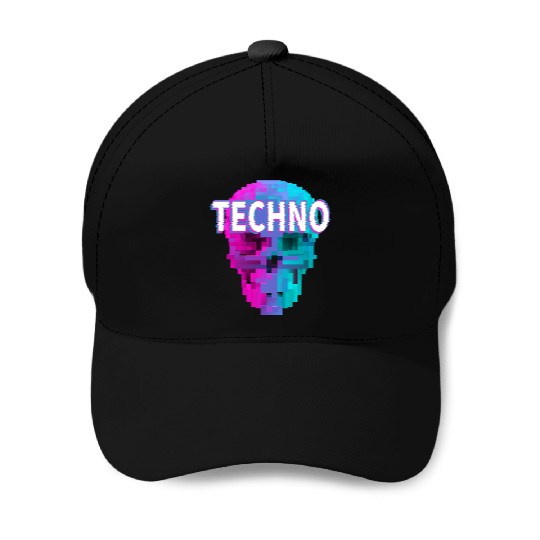 Techno House Party EDM Festival Goa Electro Rave Baseball Caps