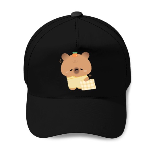 Sleepy Capybara Baseball Caps