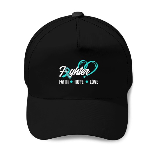 PTSD Awareness Faith Hope Love Fighter Baseball Caps