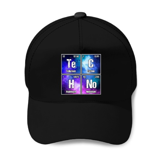 Techno Periodic Table – Perfect Rave & Festival Baseball Caps