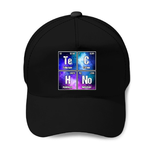 Techno Periodic Table – Perfect Rave & Festival Baseball Caps