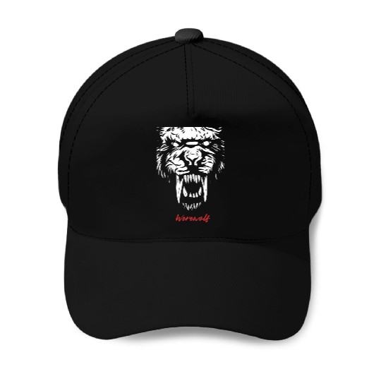 Fierce Werewolf Roar Baseball Caps