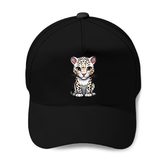 Cute Cartoon Leopard Cub Baseball Caps