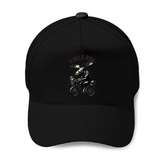 Moose wild ride Baseball Caps