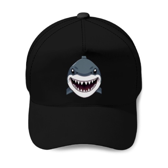 Shark Anime faces Baseball Caps