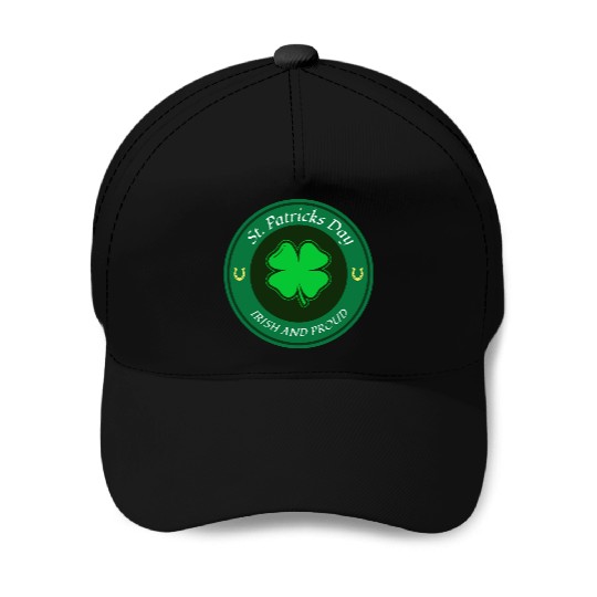 St. Patricks Day Irish and Proud Baseball Caps