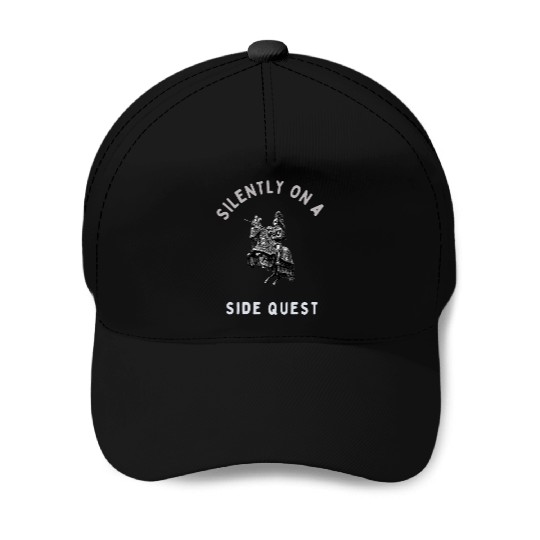 Silently on a Side Quest – Medieval RPG Gamer Meme Baseball Caps