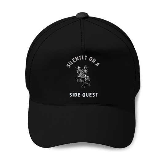 Silently on a Side Quest – Medieval RPG Gamer Meme Baseball Caps