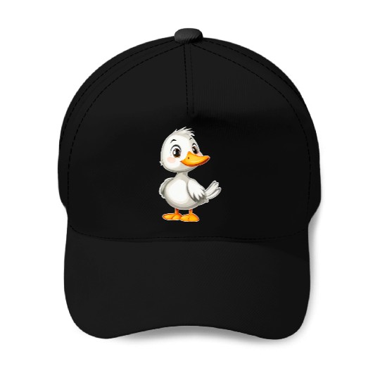 White duck Baseball Caps