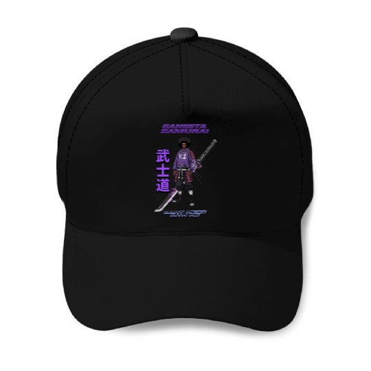 Gangsta Samurai - Afro Street Fighter Anime Manga Baseball Caps