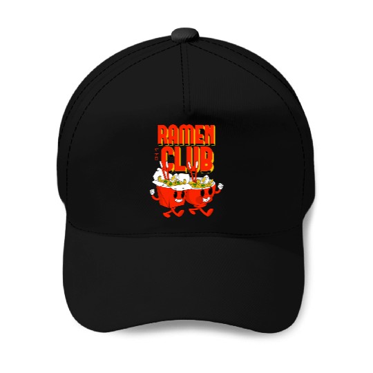Ramen Club Baseball Caps