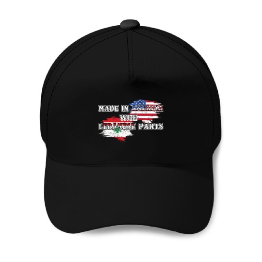 Made In America With Lebanese Parts US Baseball Caps