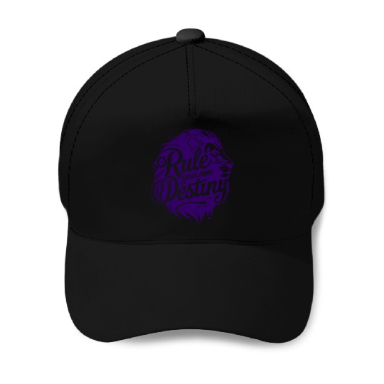 Rule Your Destiny Lion art & Design Baseball Caps