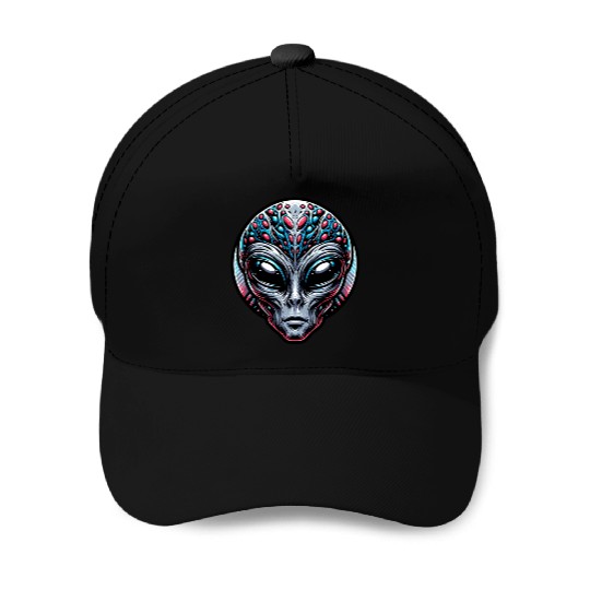 Mutant Grey Alien Baseball Caps