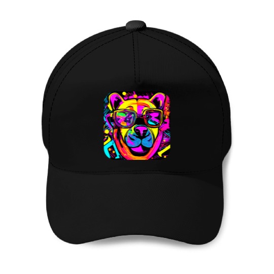 Neon Style 80s Rave Party Glow Baseball Caps