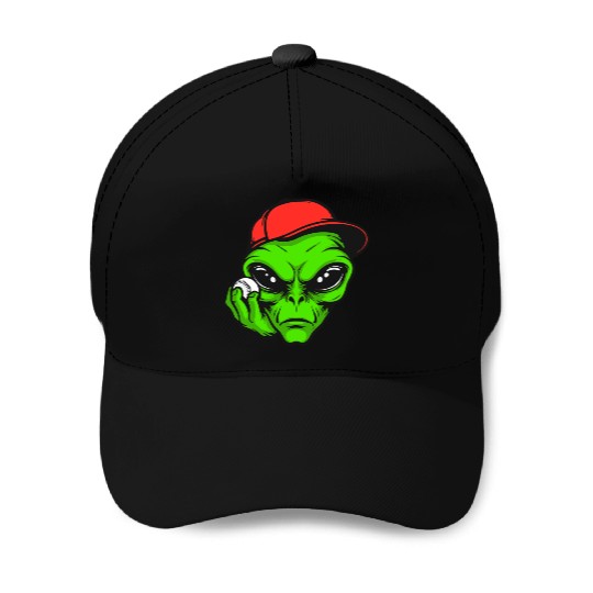 Grey Alien Baseball Baseball Caps