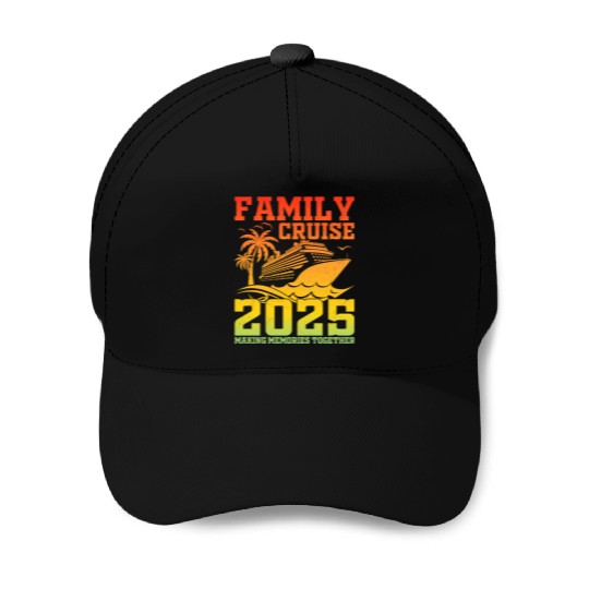 Family Caribbean Cruise Summer Memories Together Baseball Caps