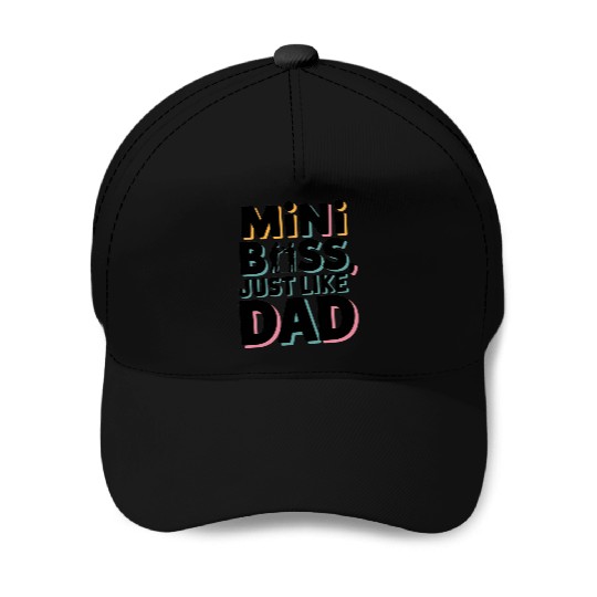 Mini Boss Just Like Dad – Father & Son Matching Baseball Caps