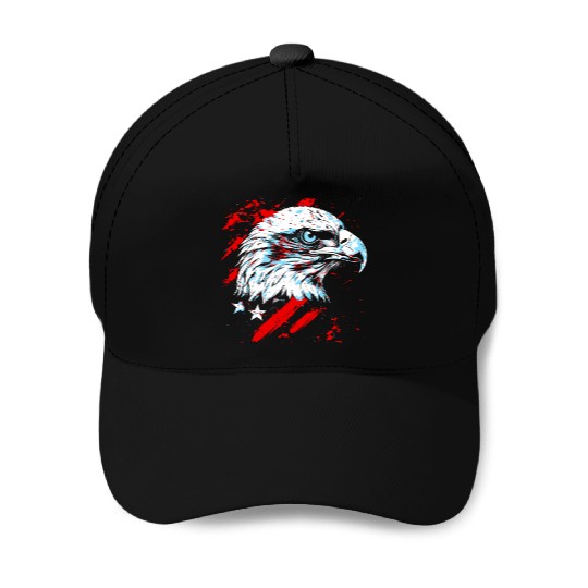 Symbol of America - American Bald Eagle Baseball Caps