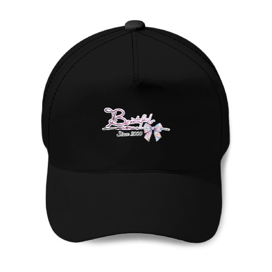 Beautiful since 2000 birthday typography Baseball Caps