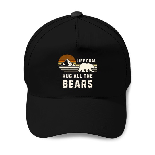 Gay Bear Pride Retro Funny Hug All Bears Baseball Caps