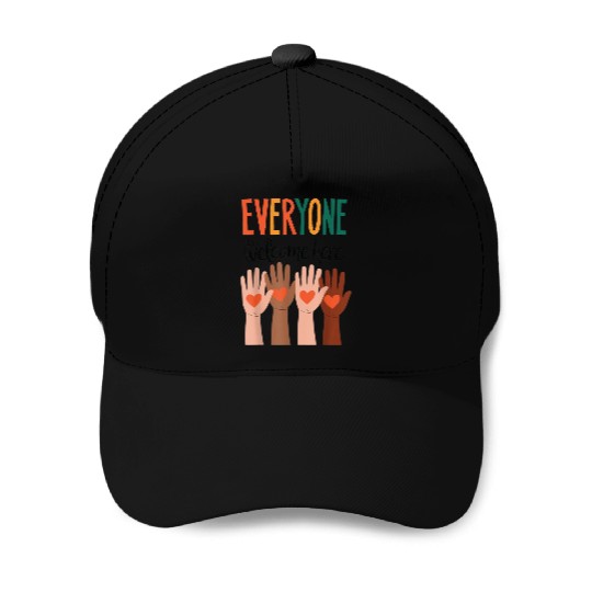 Everyone Is Welcome Here Idaho Teacher Baseball Caps
