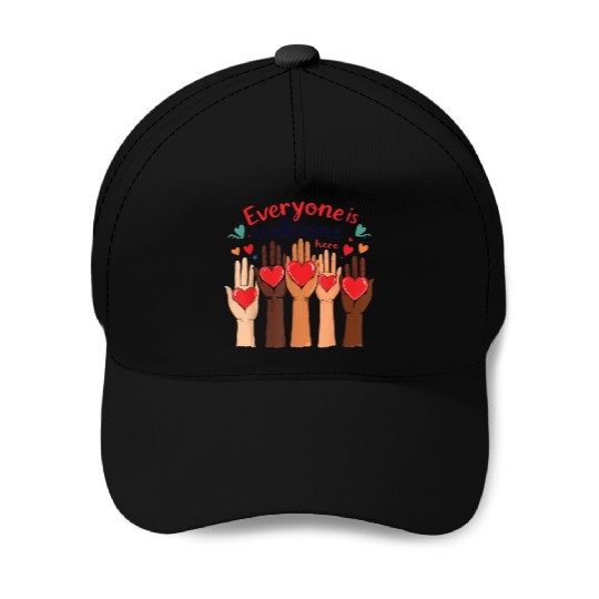 Everyone Is Welcome Here Idaho Teacher Baseball Caps