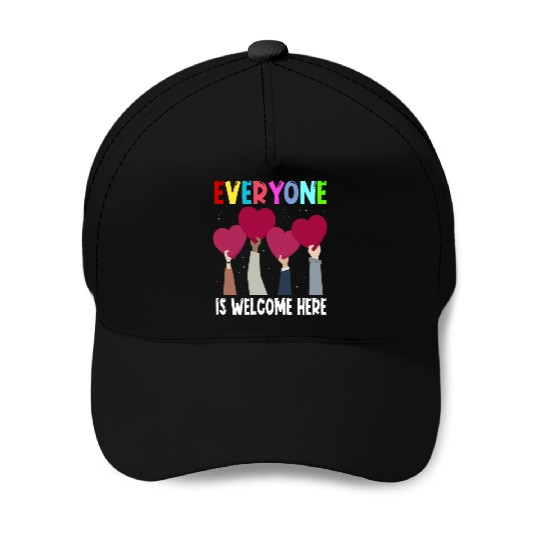 Everyone Is Welcome Here Idaho Teacher Baseball Caps