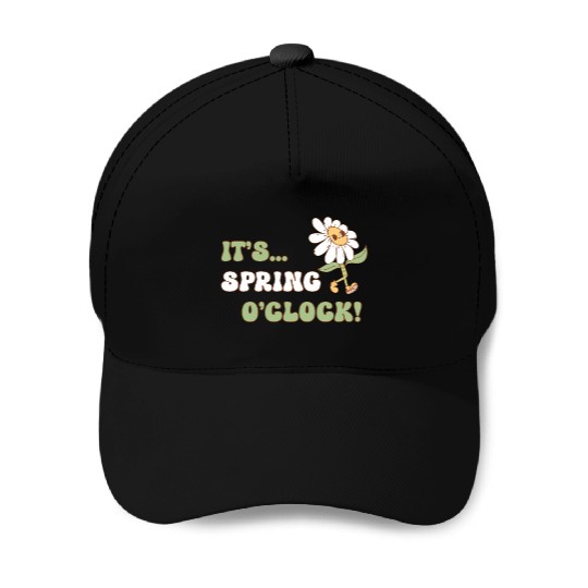 It's Spring o' clock! Floral Design Baseball Caps