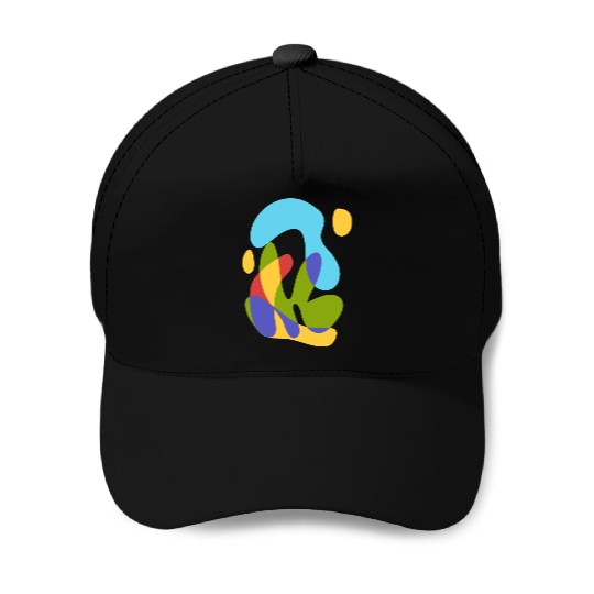 sea sun and tropical flora - bold abstract Baseball Caps