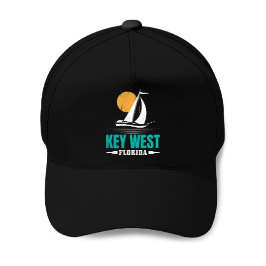 KEY-WEST FLORDIA Sailing West Keys Sailing Outfit Baseball Caps