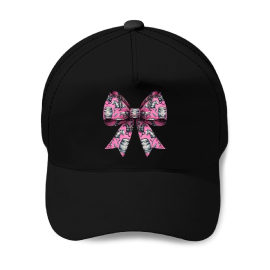 Coquette Bow Barrel Racer Barrel Racing Rodeo Baseball Caps