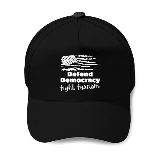 Defend Democracy Baseball Caps