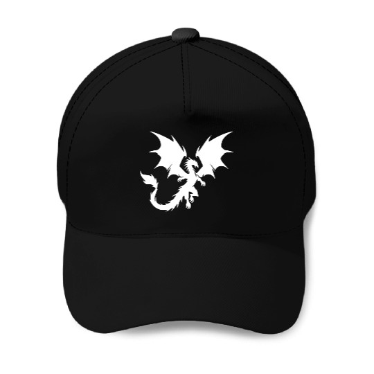 Large Flying Dragon With Huge Wings Baseball Caps