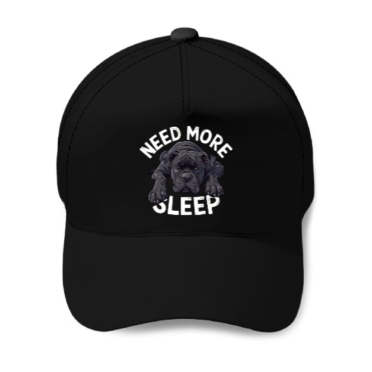 Need More Sleep Lazy Dog Design for Dog Lovers Baseball Caps