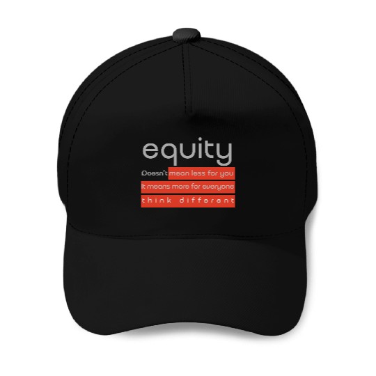 Talk Equity [grey] Baseball Caps