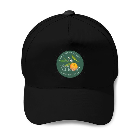 Elegant Citrus Branding Design Baseball Caps