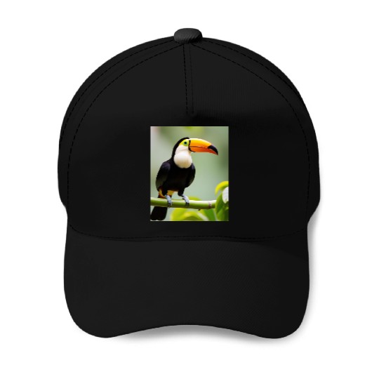 Tropical Toucan Baseball Caps