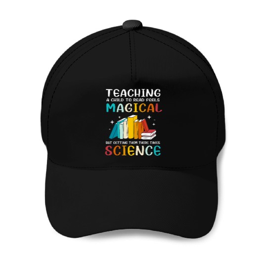 Reading Teacher Bookworm Read Books Baseball Caps