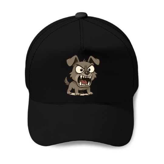 "Funny Angry Dog – Fierce & Hilarious Art Baseball Caps