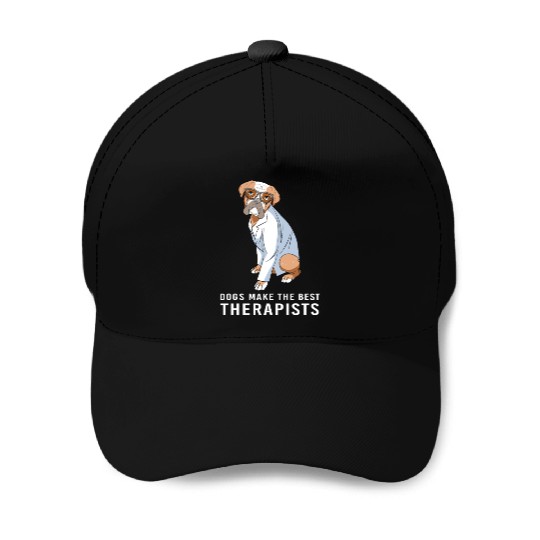 Therapy Dog Psychology Therapist Baseball Caps