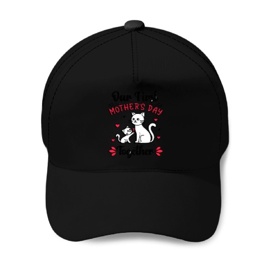 Our First Mother’s Day Cat SVG – Cute Mom & Kitten Baseball Caps