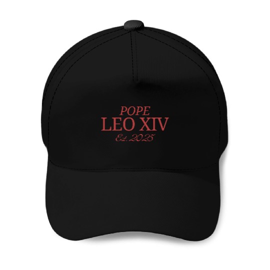 “Pope Leo XIV Est. 2025” Catholic Minimalist desig Baseball Caps